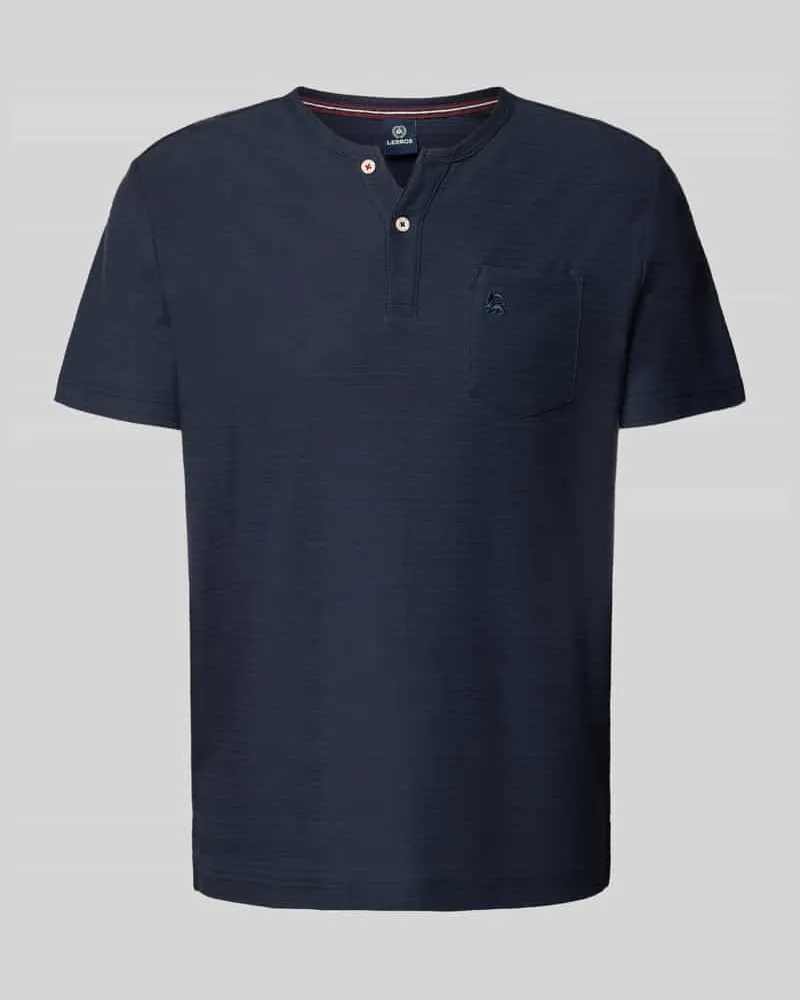Lerros T-Shirt mit Brusttasche und Label-Stitching Modell 'SERAFINO 