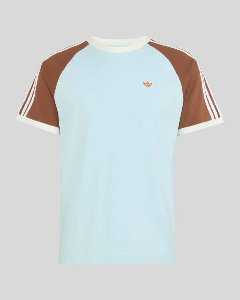 adidas Loose Fit T-Shirt aus reiner Baumwolle Mint