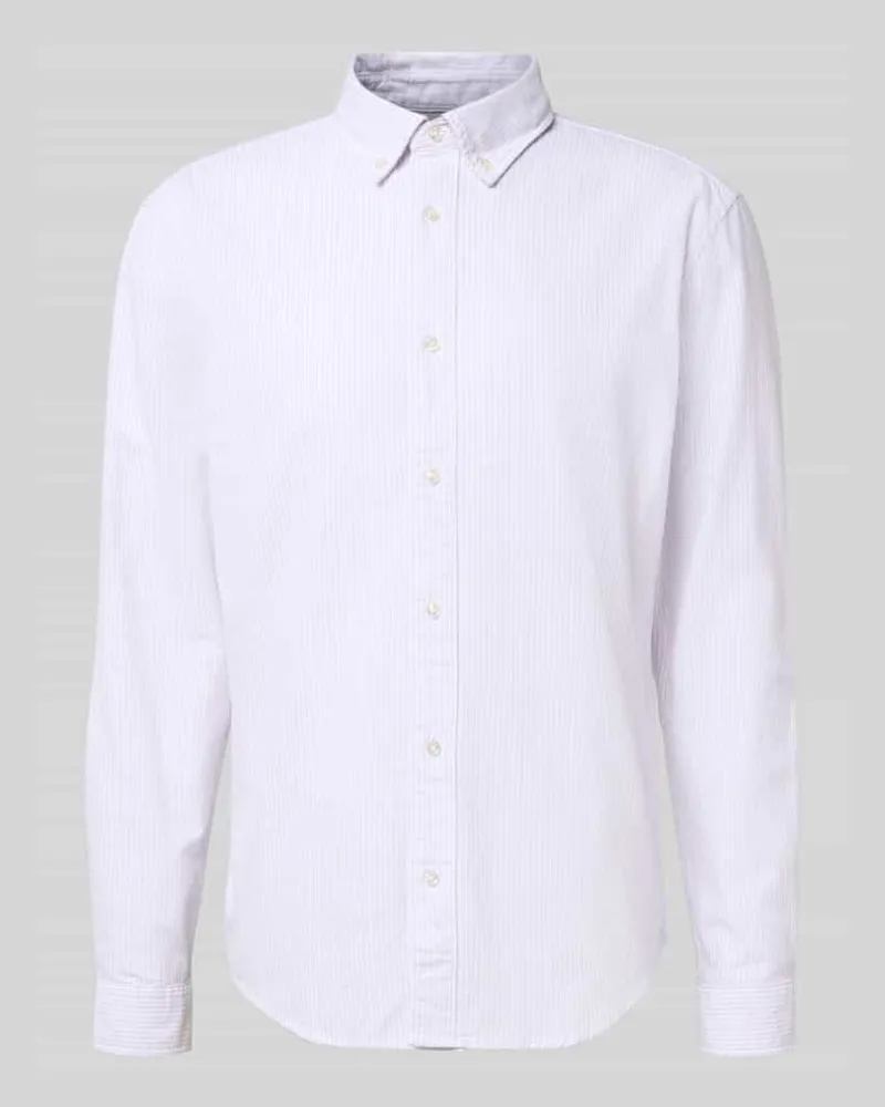 McNeal Freizeithemd mit Knopfleiste Violett