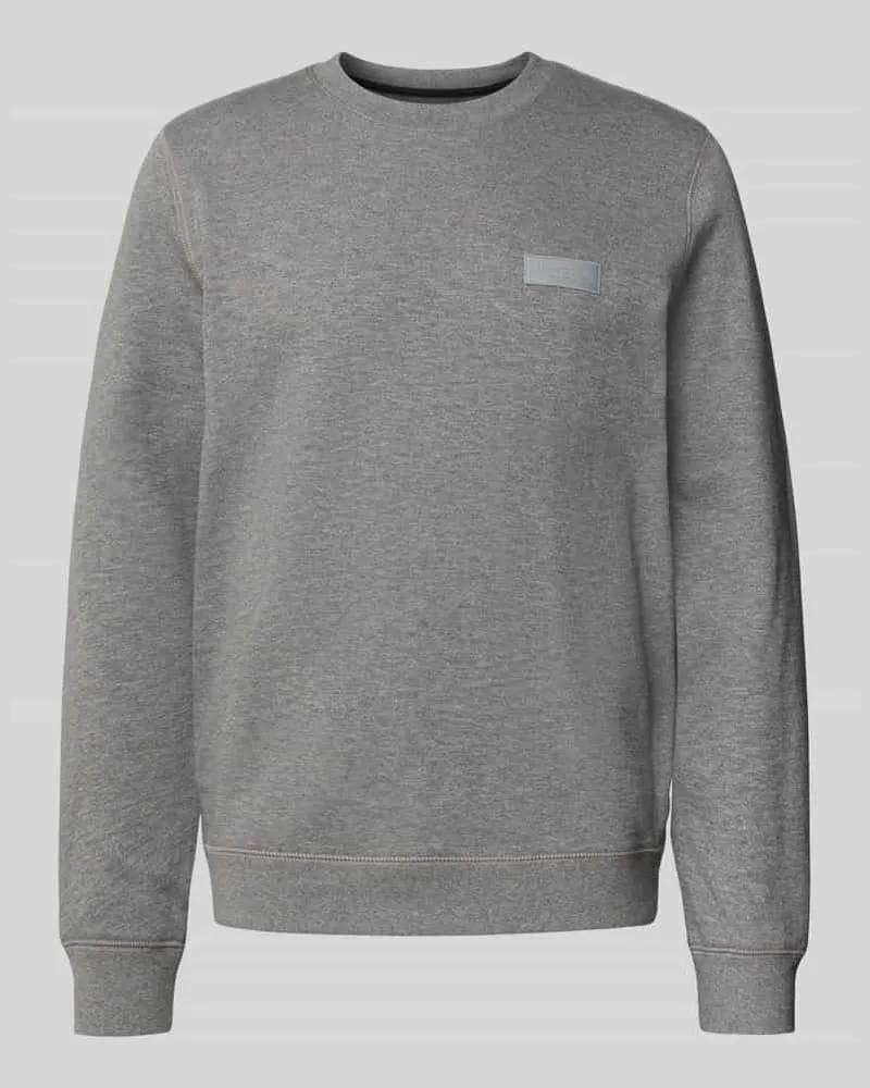 Marc O'Polo Regular Fit Sweatshirt aus reiner Baumwolle Dunkelgrau