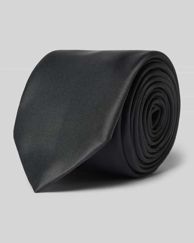 HUGO BOSS Krawatte aus Seiden-Mix Modell 'Tie cm 6 Black
