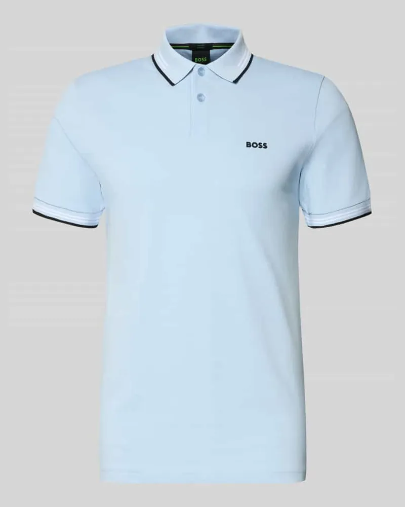 HUGO BOSS Slim Fit Poloshirt aus reiner Baumwolle Modell 'PAUL Aqua