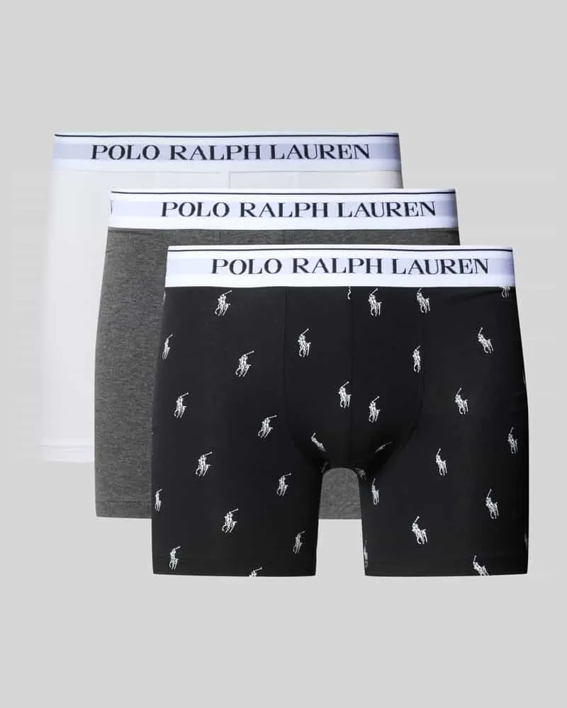 Ralph Lauren Trunks aus Baumwoll-Mix im 3er-Pack Black
