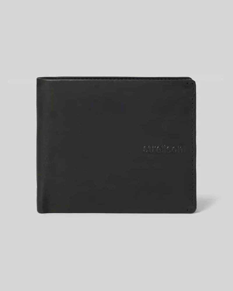 Strellson Portemonnaie aus echtem Leder Black