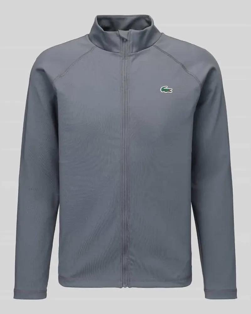 Lacoste Slim Fit Trainingsjacke mit Logo-Detail Dunkelgrau