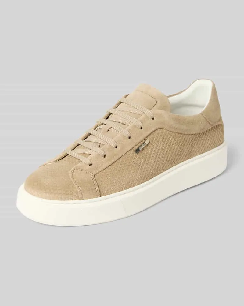 Antony Morato Sneaker aus Leder mit Label-Detail Modell 'ARTEM Beige