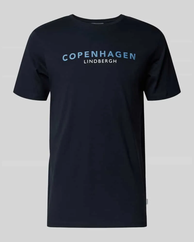 Lindbergh T-Shirt mit Label-Print Modell 'Copenhagen Marine