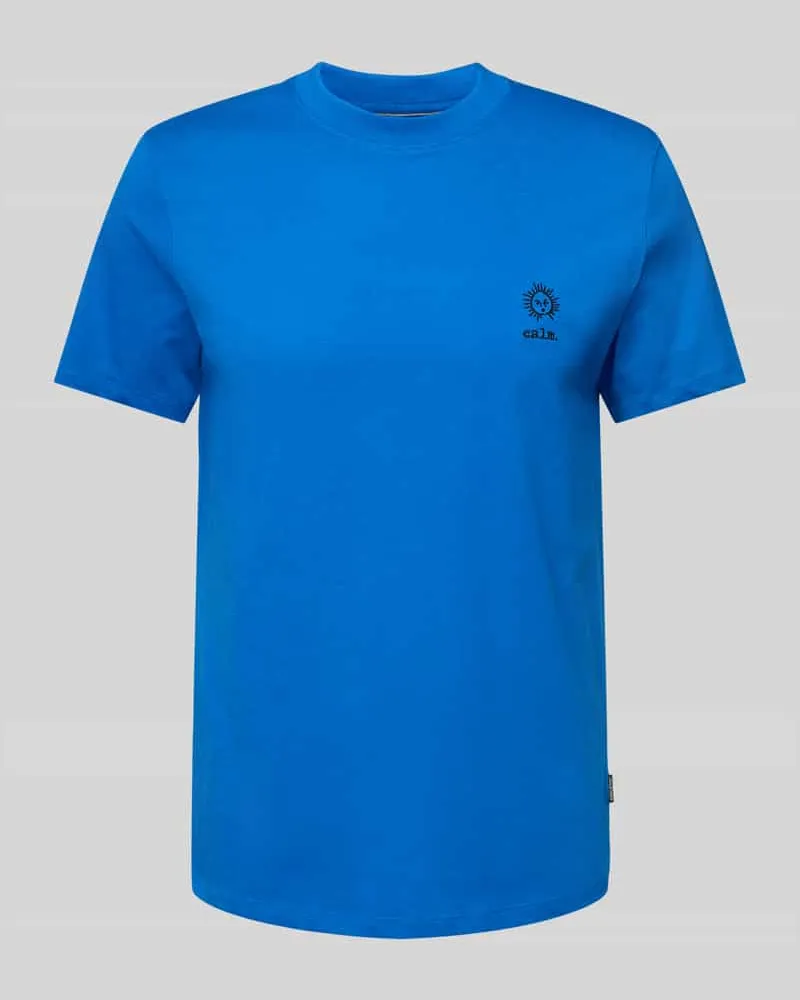 Blend T-Shirt mit Motiv- und Statement-Stitching Modell 'JANUS 