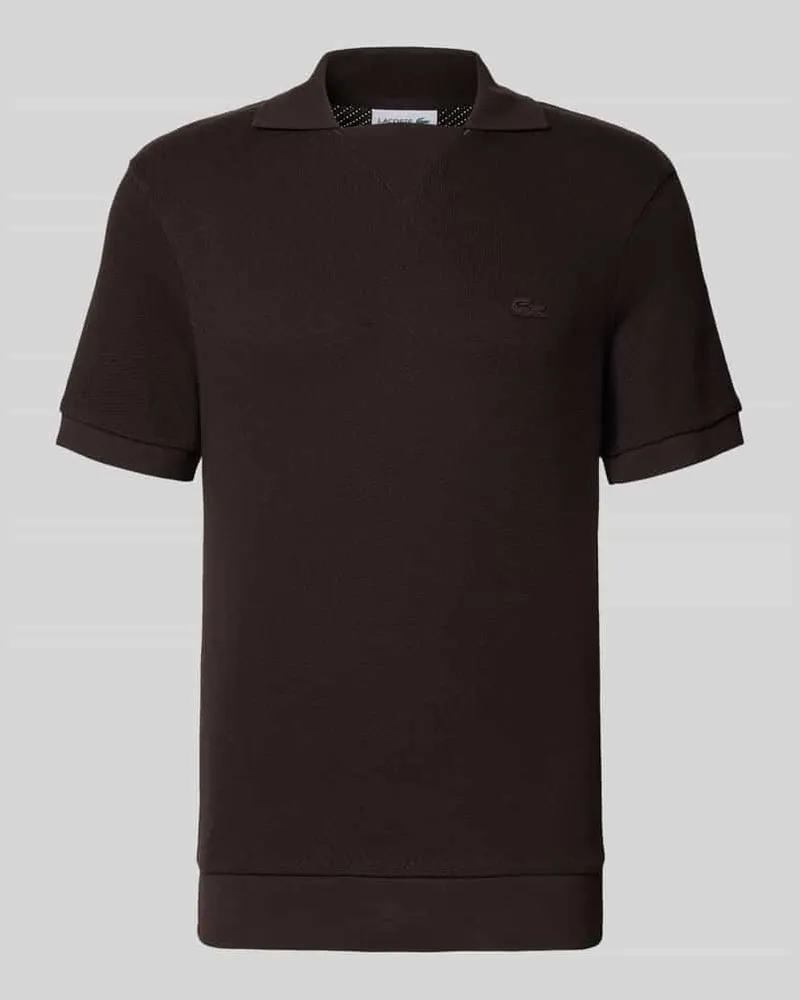 Lacoste Regular Fit Poloshirt aus reiner Baumwolle Schoko