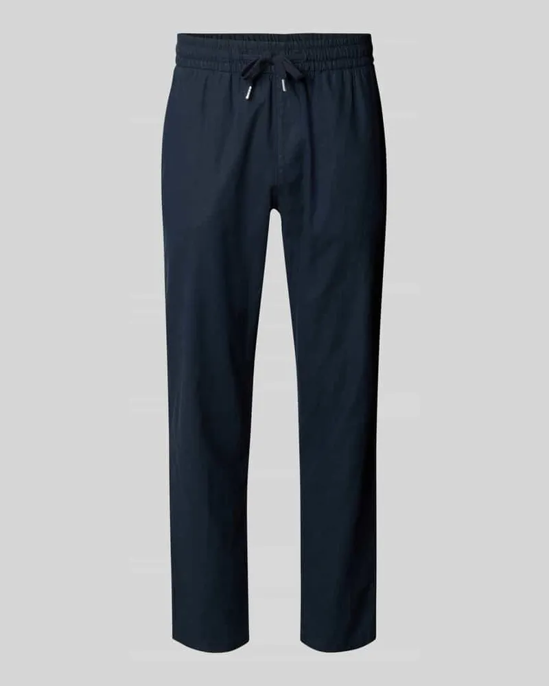 Matinique Regular Fit Leinenhose mit elastischem Bund Modell 'barton 