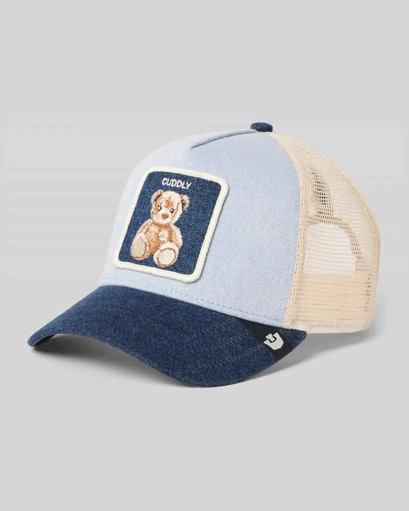 Goorin Bros. Trucker Cap mit Motiv-Stitching Modell 'Cuddly Jeansblau