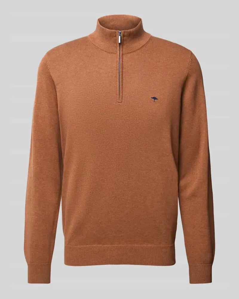 Fynch-Hatton Strickpullover mit Troyer-Kragen 