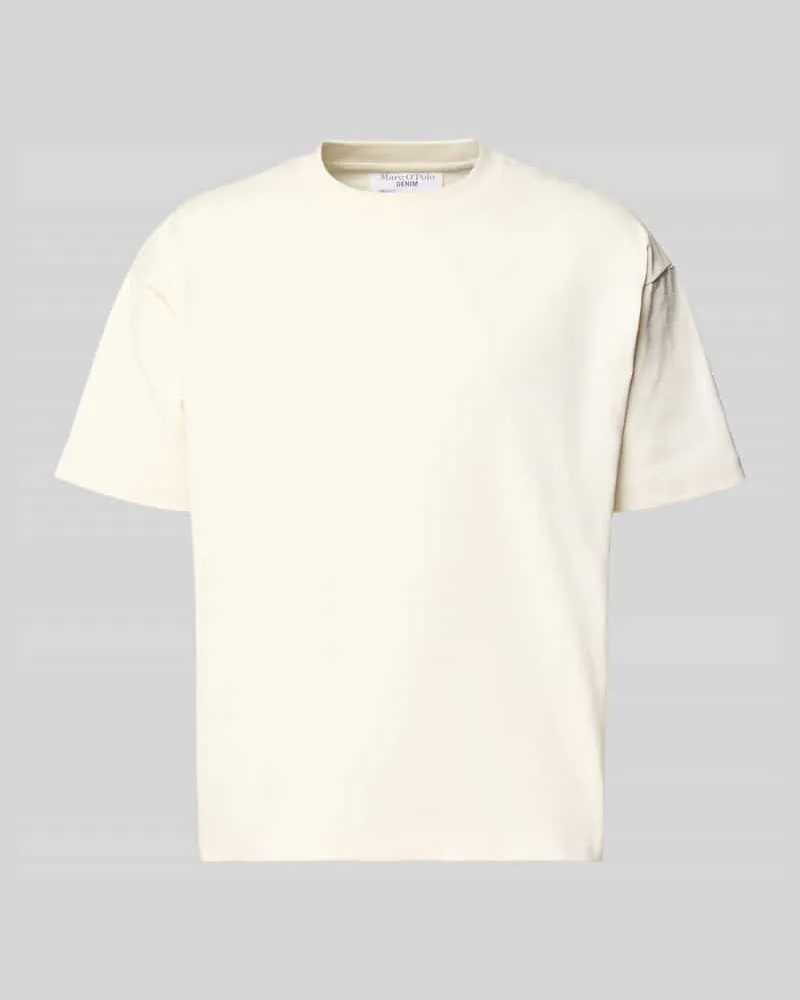Marc O'Polo Boxy Fit T-Shirt aus reiner Baumwolle Offwhite