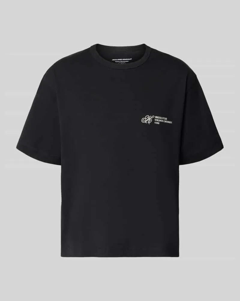 Jack & Jones T-Shirt mit Label-Stitching 