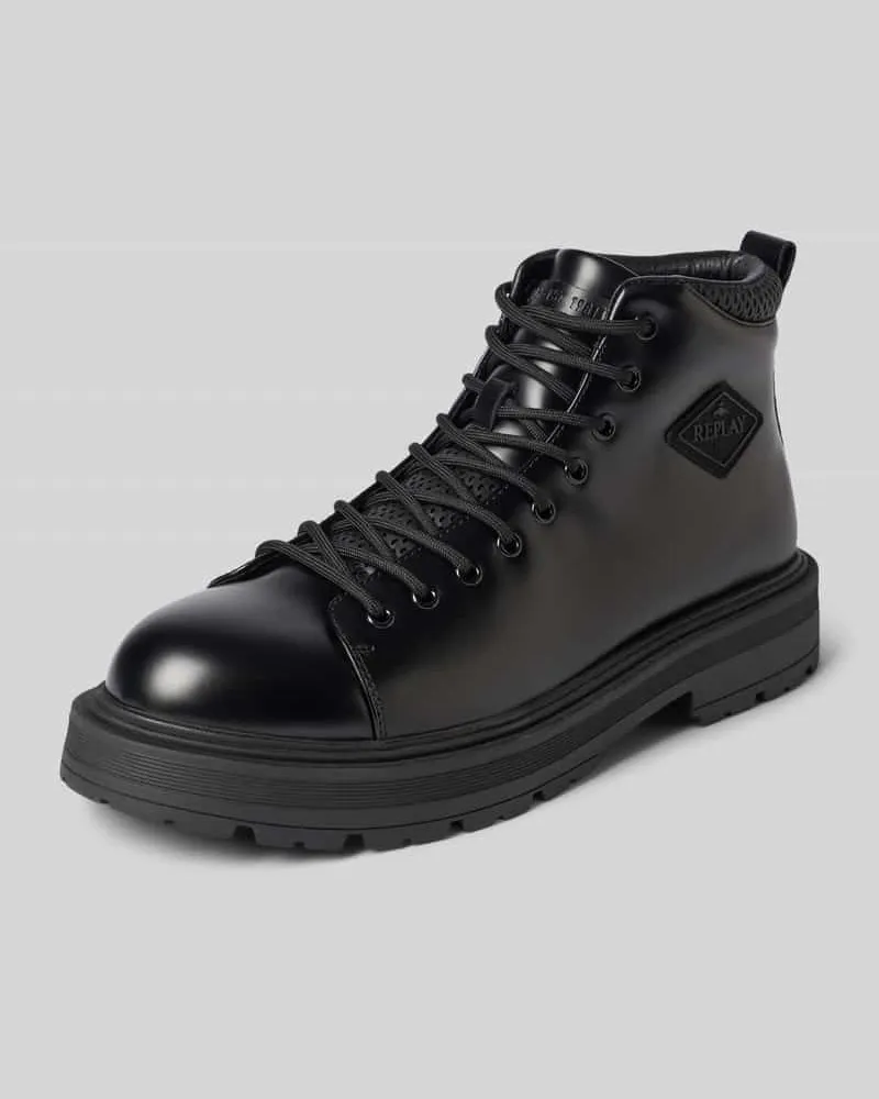 Replay Boots mit Label-Detail Modell 'OBLIVION Black