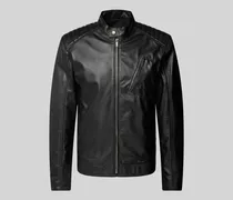Lederjacke mit Stehkragen Modell 'PIERCE
