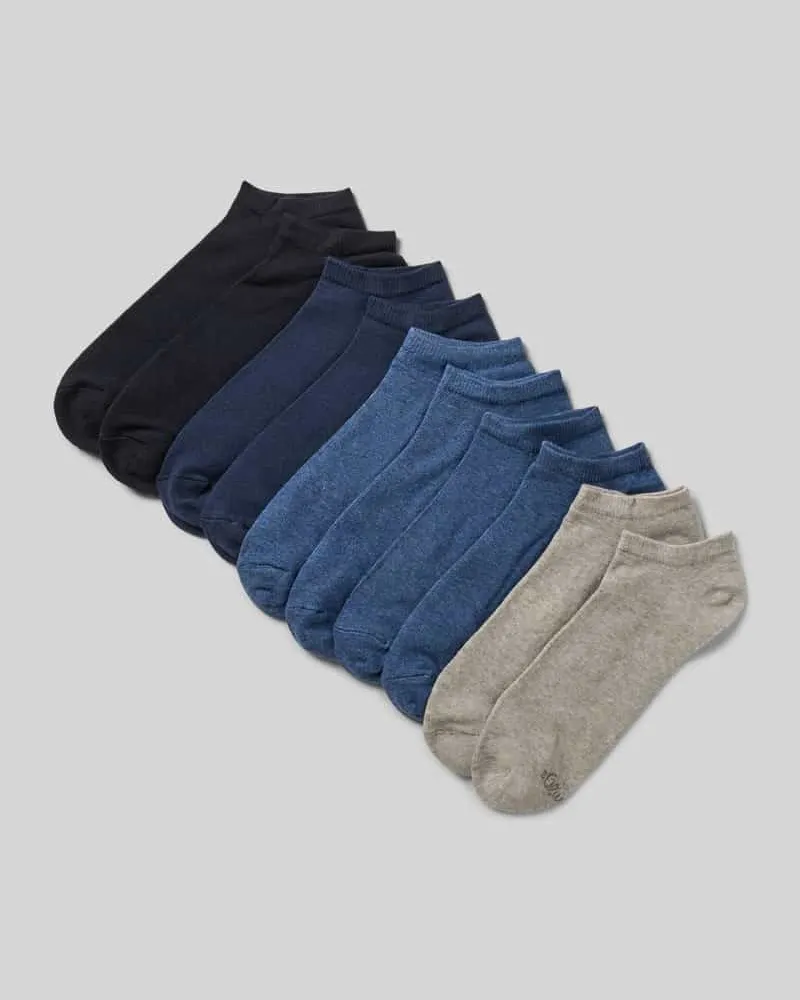 S.Oliver Sneakersocken mit Stretch-Anteil im 10er-Pack Jeansblau