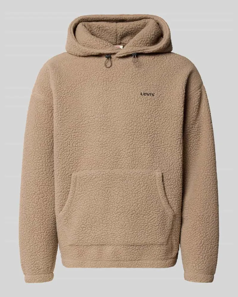 Levi's Hoodie aus Teddyfell mit Label-Stitching 