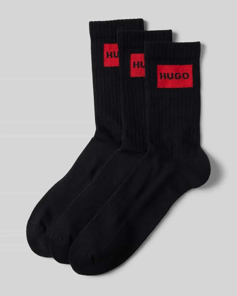 HUGO BOSS Socken mit Label-Print im 3er-Pack 