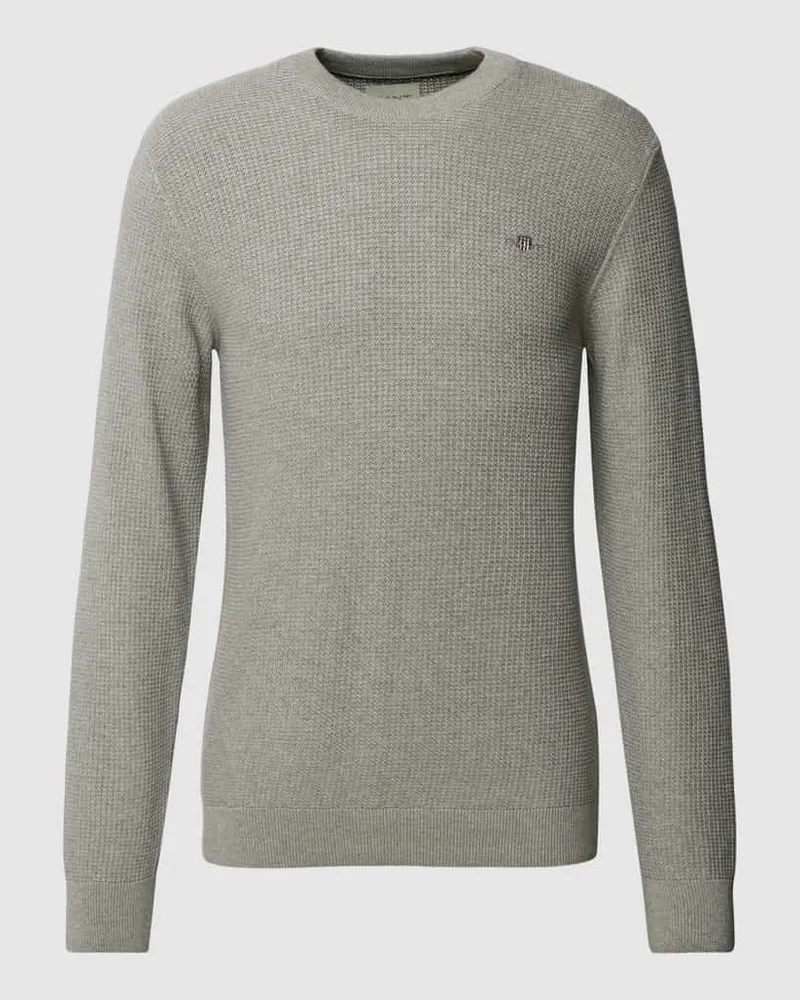 Gant Strickpullover mit Label-Stitching 