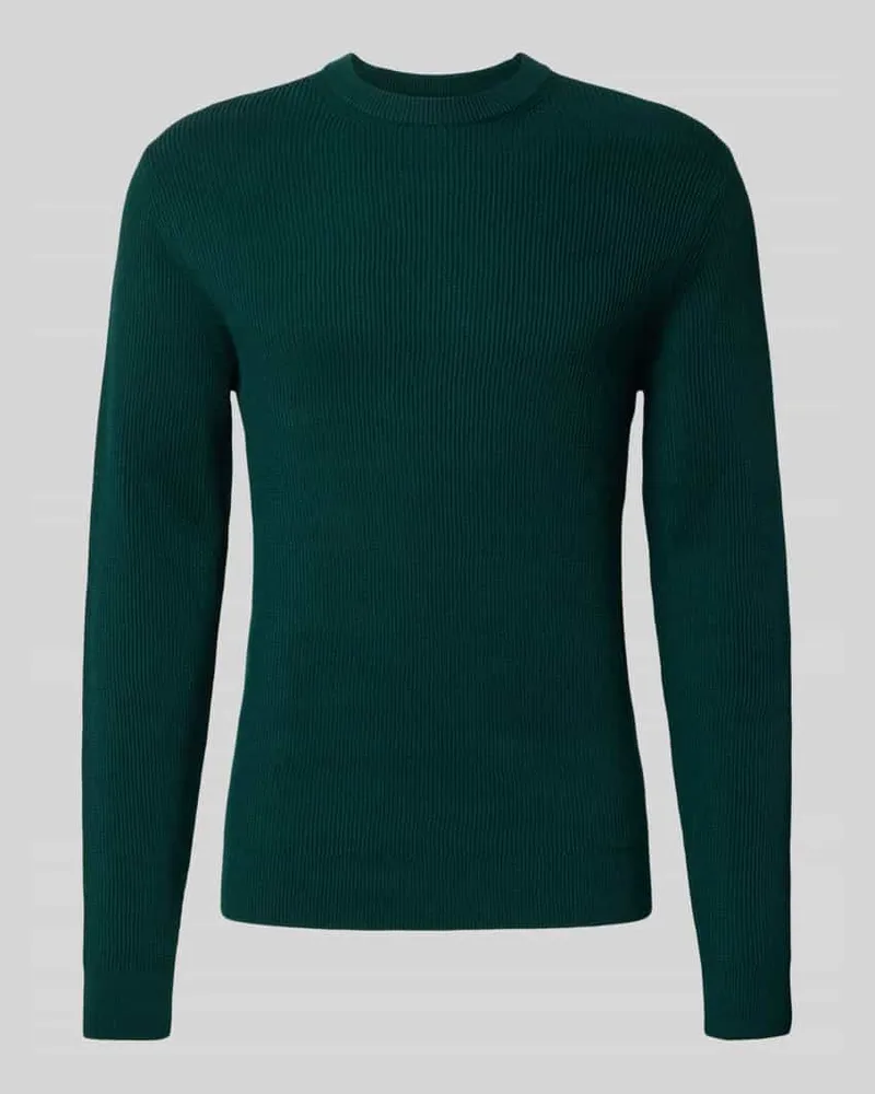 McNeal Regular Fit Strickpullover aus Baumwoll-Mix Neon