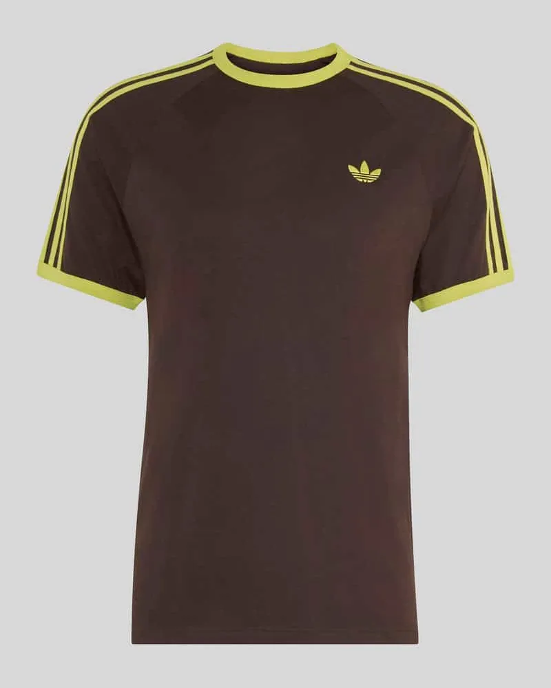adidas Regular Fit T-Shirt aus reiner Baumwolle Dunkelbraun