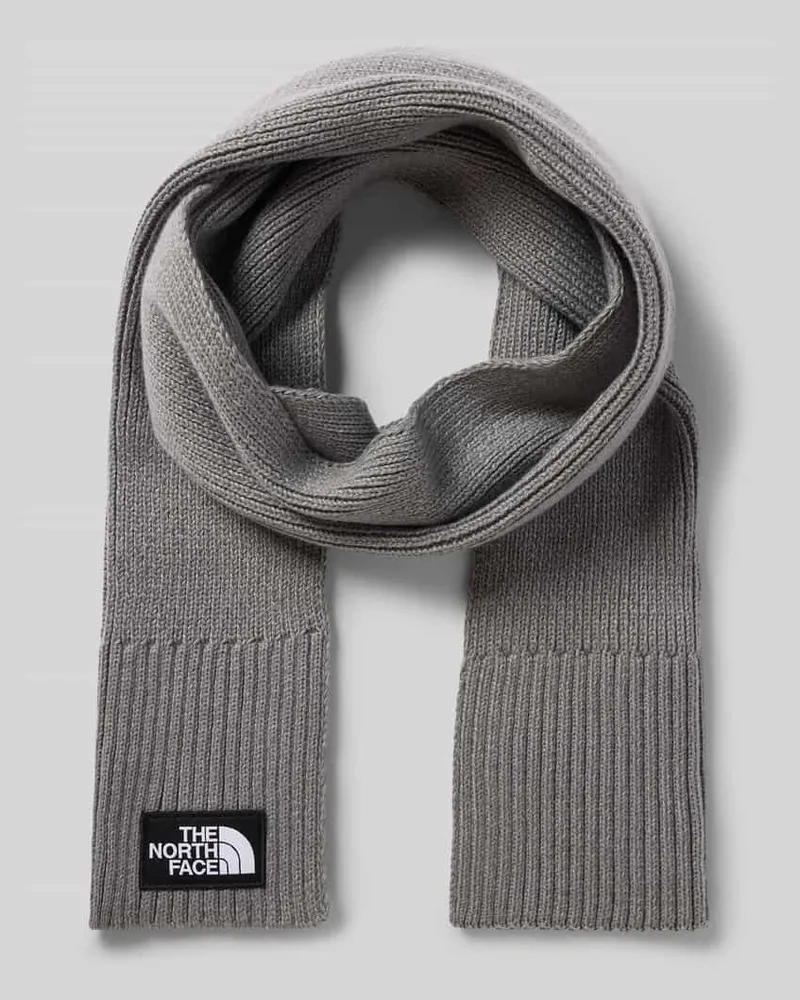 The North Face Schal mit Label-Patch Mittelgrau
