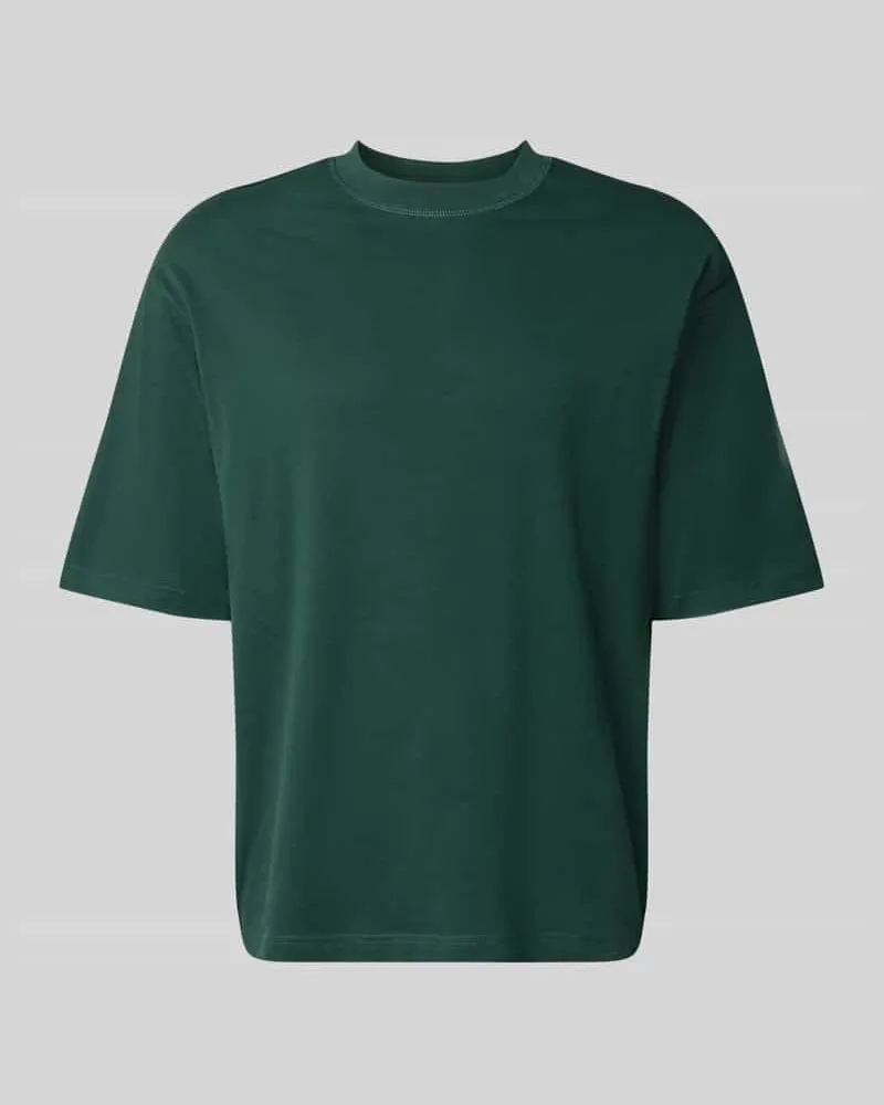 Selected Homme Relaxed Fit T-Shirt aus reiner Baumwolle Modell 'ASPEN Dunkelgruen