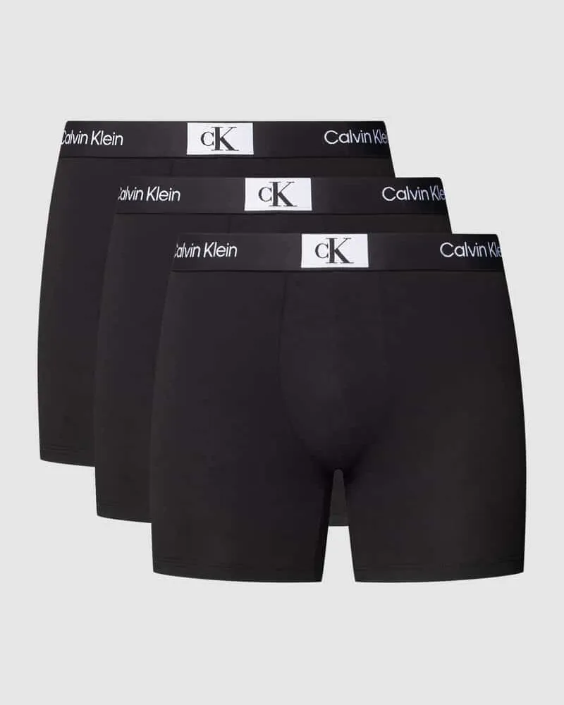 Calvin Klein Pants mit elastischem Logo-Bund Modell 'BOXER BRIEF' im 3er-Pack 