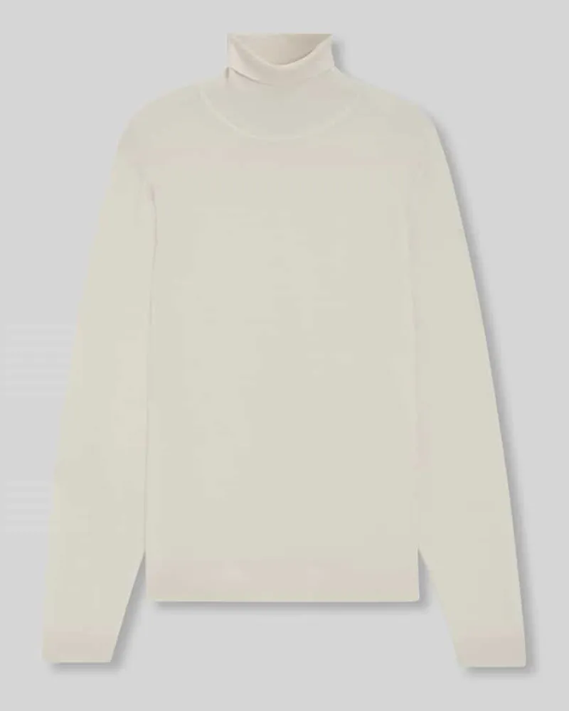 HUGO BOSS Regular Fit Rollkragenpullover aus reiner Schurwolle Modell 'MUSSO 