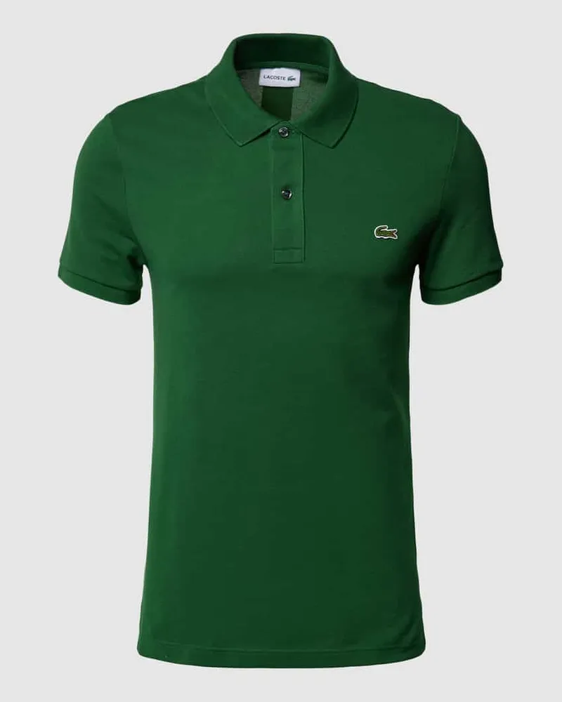 Lacoste Poloshirt mit Logo-Stitching Gruen