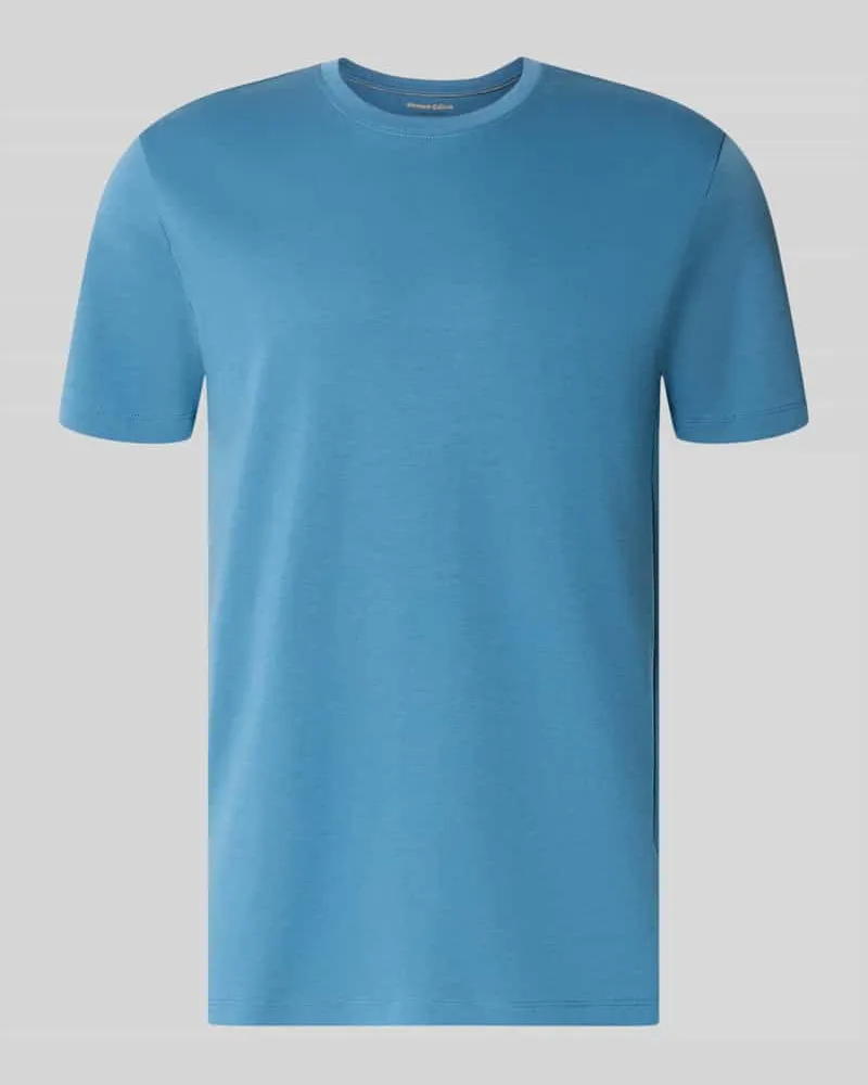 Christian Berg T-Shirt aus Baumwolle mit Rundhalsausschnitt Rauchblau