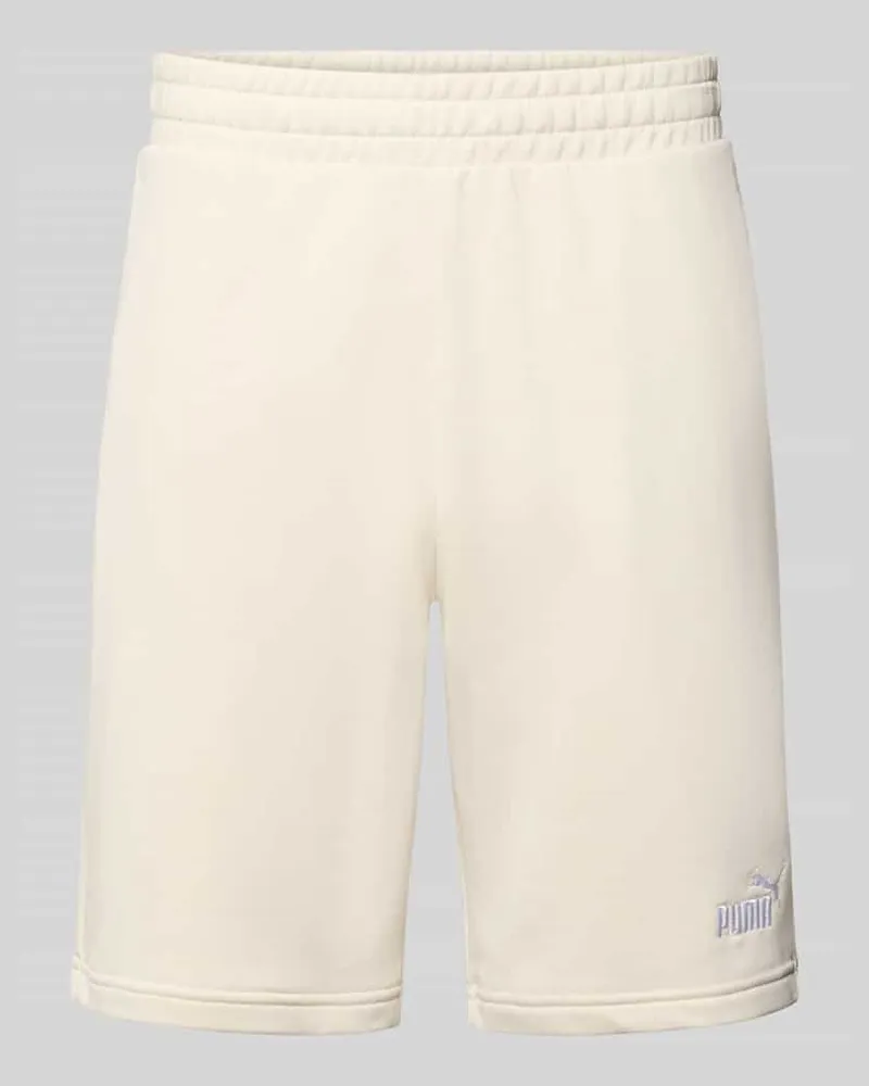 Puma Shorts mit Label-Stitching Offwhite