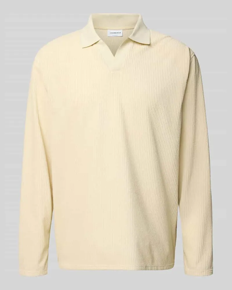 Lindbergh Oversized Poloshirt mit Strukturmuster 