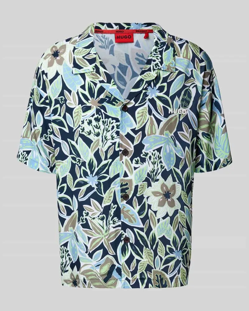 HUGO BOSS Relaxed Fit Freizeithemd mit 1/2-Arm 