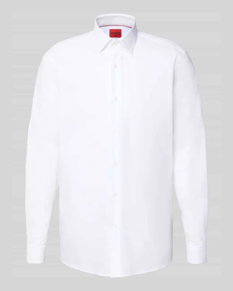 HUGO BOSS Modern Fit Business-Hemd mit Knopfleiste Modell 'Valerio 
