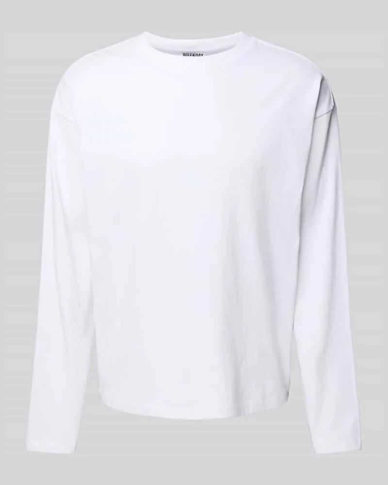 Weekday Longsleeve mit geripptem Rundhalsausschnitt 