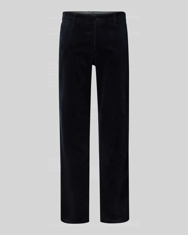 Christian Berg Cordhose mit französischen Eingrifftaschen Marine