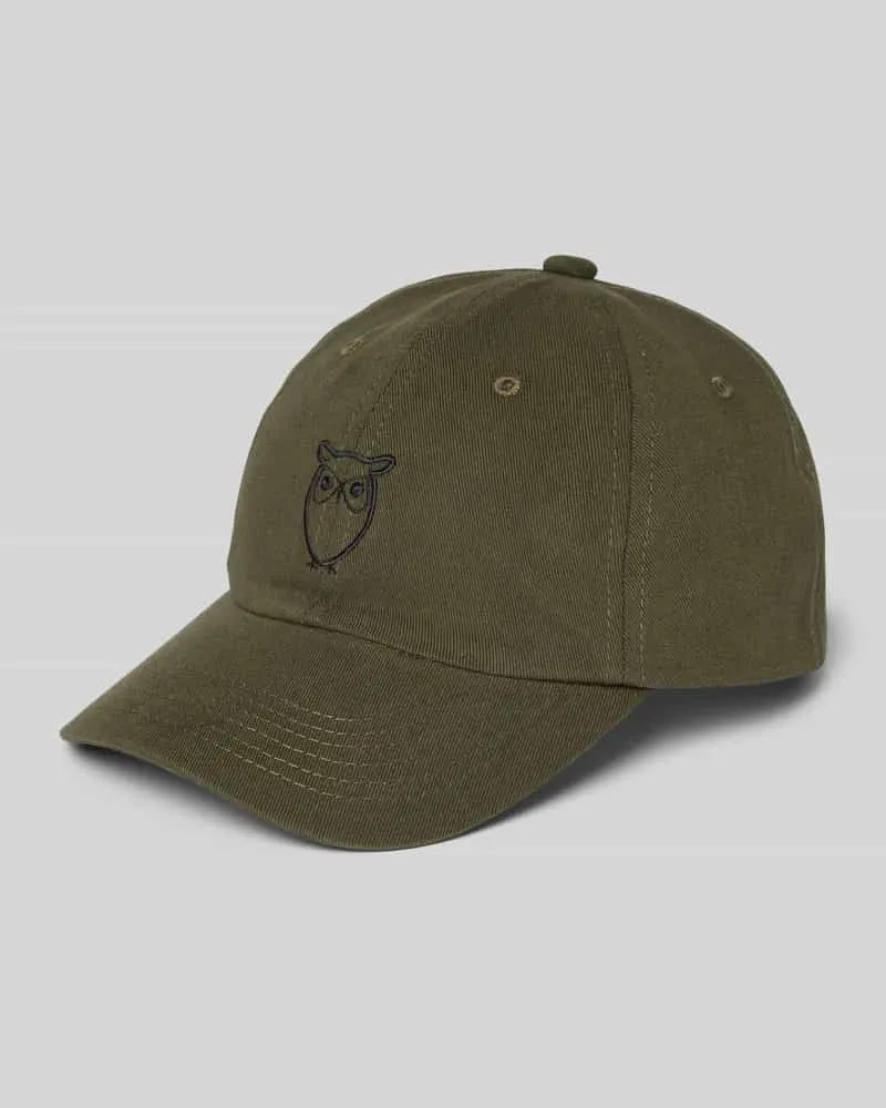 Knowledge Cotton Apparel Basecap mit Motiv-Stitching 