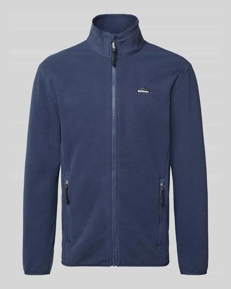 Superdry. Fleecejacke mit Stehkragen 
