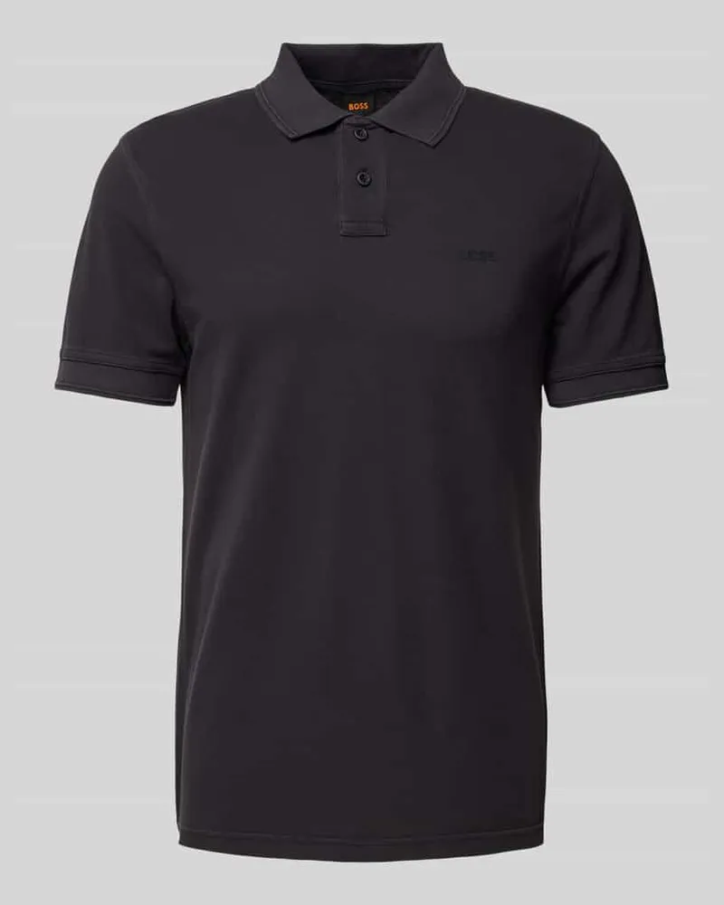 HUGO BOSS Slim Fit Poloshirt mit kurzer Knopfleiste Modell 'Prime 