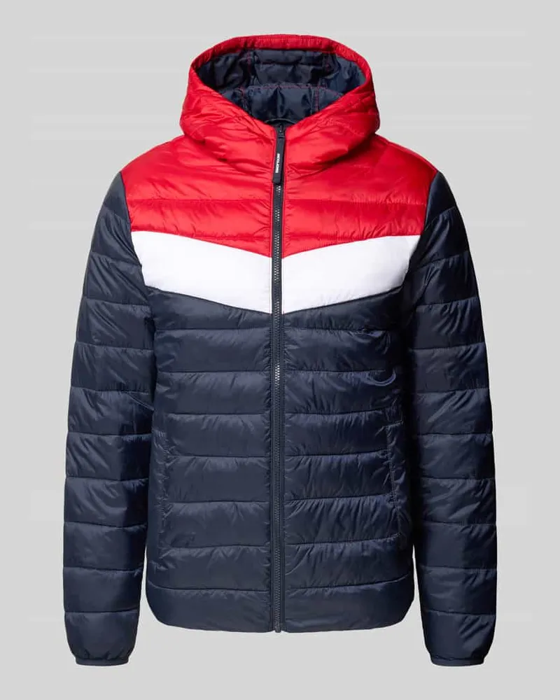 Jack & Jones Steppjacke mit Reißverschluss Dunkelblau