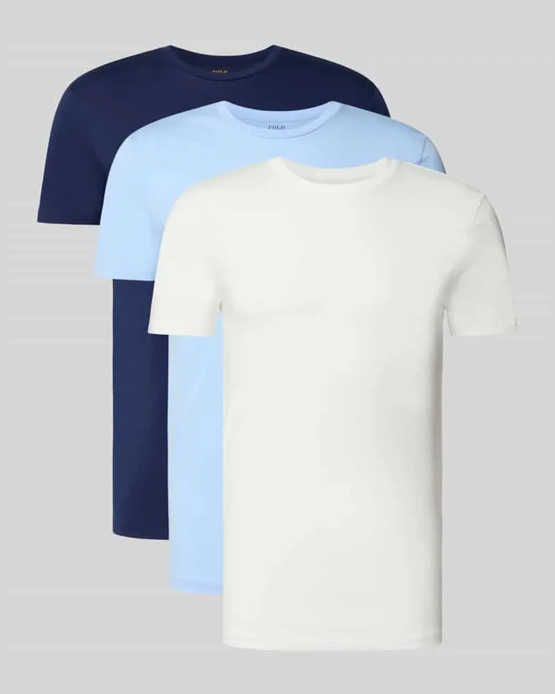 Ralph Lauren Regular Fit T-Shirt-Set aus reiner Baumwolle Blau