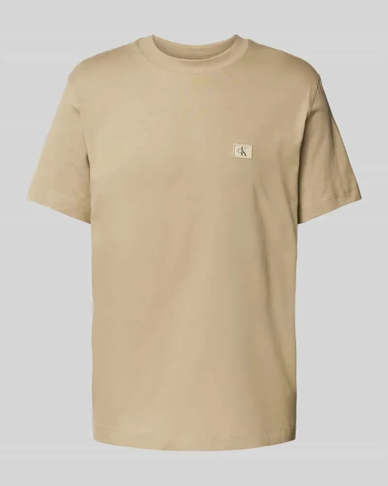 Calvin Klein T-Shirt mit Label-Stitching und Rundhalsausschnitt 