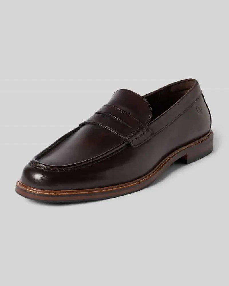 Clarks Loafers mit Logo-Prägung Modell 'Cranhill Dunkelbraun