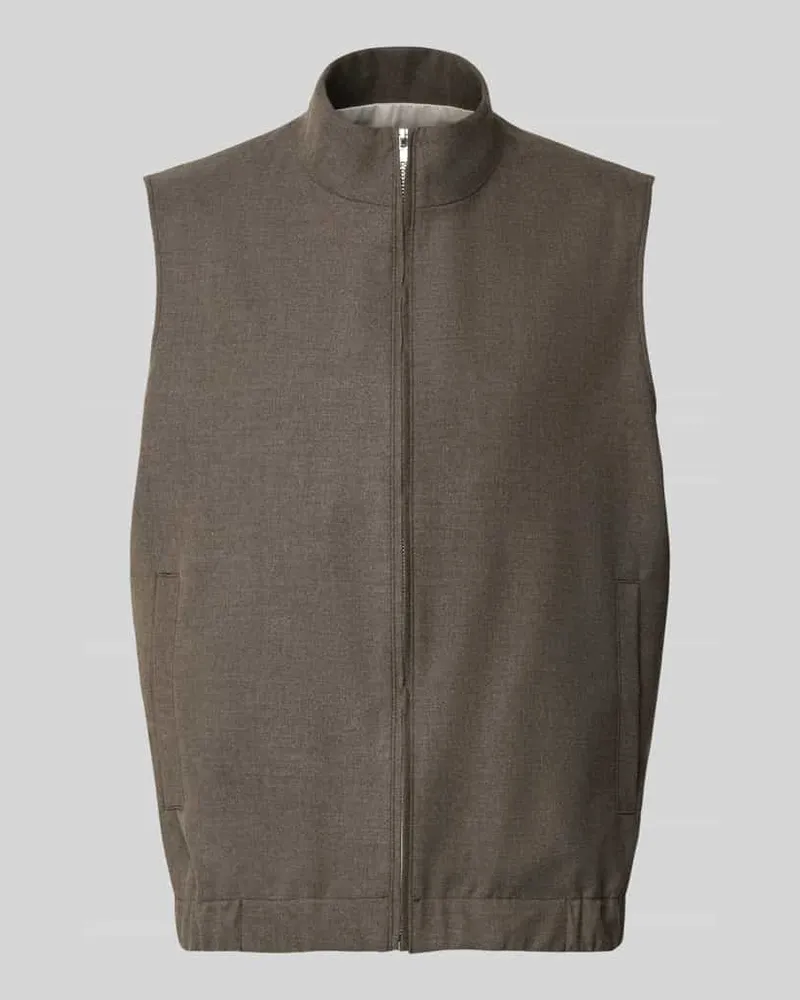 Roy Robson Weste mit Stretch-Anteil Taupe