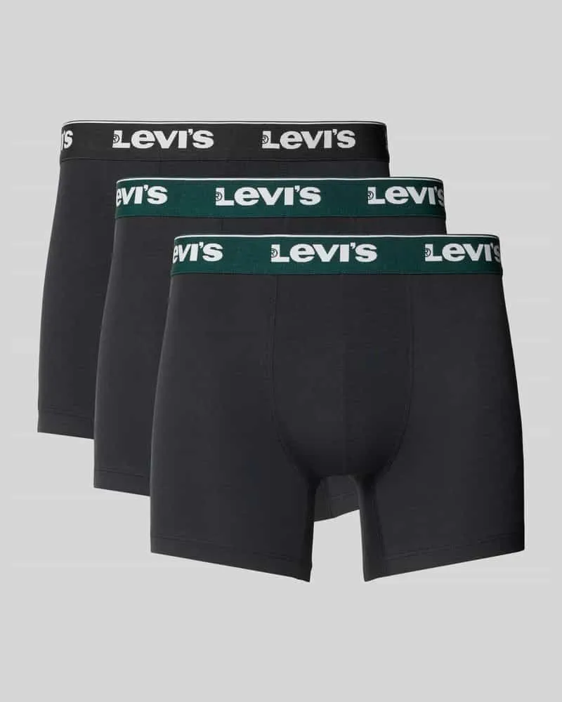 Levi's Pant & Trunk aus Baumwoll-Mix im 3er-Pack Black
