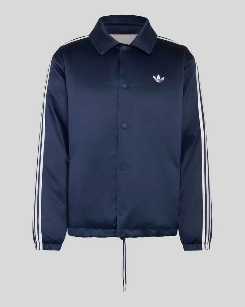 adidas Relaxed Fit Sweatjacke mit Logo-Stitching Marine