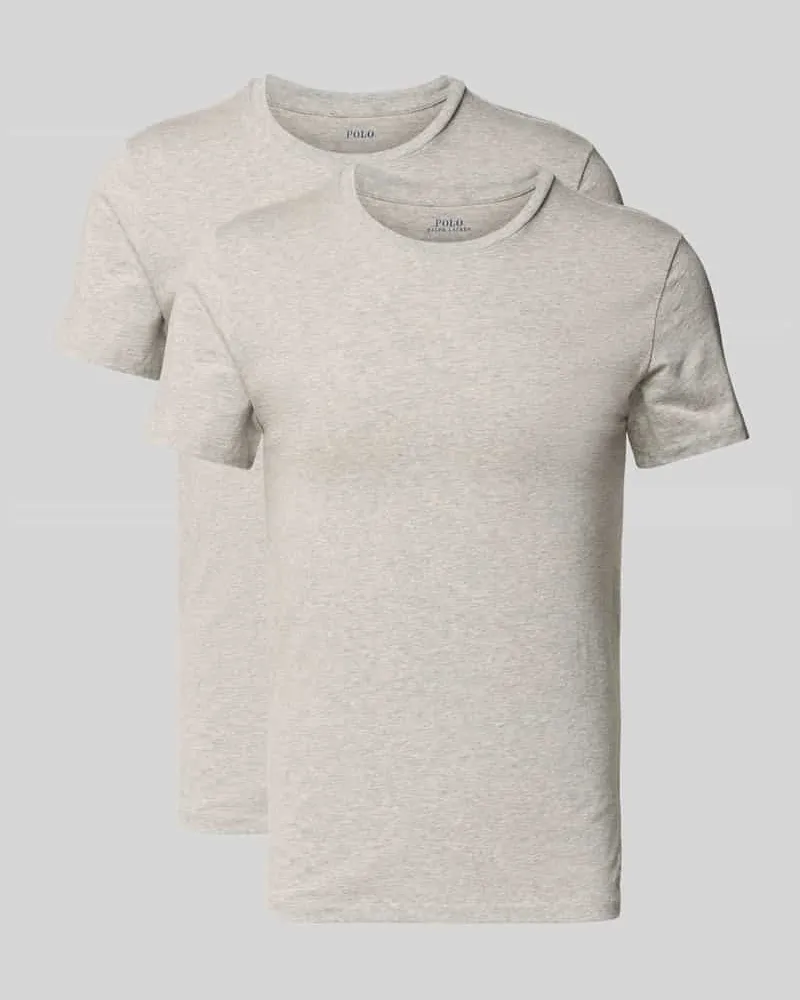 Ralph Lauren T-Shirt mit Logo-Stitching im 2er-Pack Hellgrau