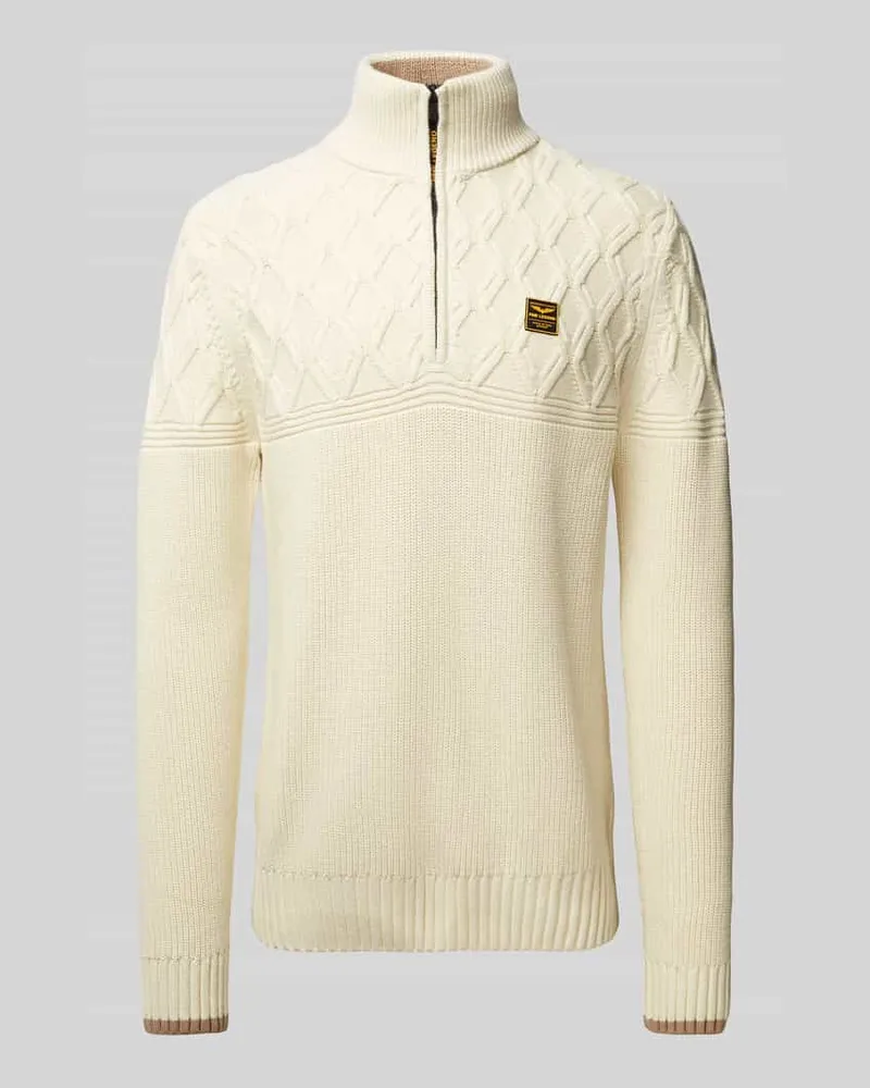PME Legend Strickpullover mit Troyer-Kragen 